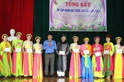 Tổng kết các lớp hát Chèo, hát Văn năm 2019