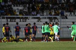 U15 Thái Lan vs U15 Malaysia đánh nhau ở chung kết U15 Đông Nam Á