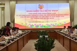 Thứ trưởng Đặng Hoàng Oanh kiểm tra công tác Thi hành án hành chính tại TP HCM