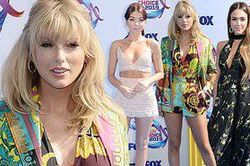 Taylor Swift chân dài gợi cảm đẹp lấn át 'thiên thần bóng tối' Jessica Alba
