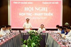Hà Nội và Quảng Ninh sẽ đẩy mạnh hợp tác một số dự án về kinh tế - xã hội