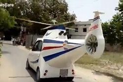 'Trực thăng' có 4 bánh và… đi trên mặt đất