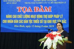 Tọa đàm nâng cao chất lượng trợ giúp pháp lý cho nhân dân các dân tộc thiểu số Tây Bắc