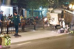 Máy bơm bê tông đứt khỏi xe kéo khiến 2 thanh niên tử vong