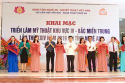 147 nghệ sỹ dự Triển lãm Mỹ thuật khu vực Bắc miền Trung tại Nghệ An