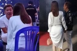 Hình ảnh Trường Giang - Nhã Phương nắm tay trong hậu trường gây 'sốt'