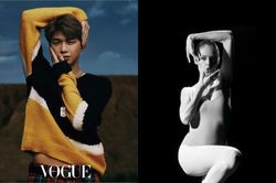 Kang Daniel pose dáng đáng yêu giống siêu mẫu Coco Rocha trên tạp chí