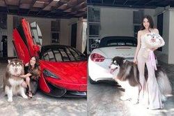 Xuất hiện hotgirl 'sinh ra ở vạch đích', mỗi ngày lái một chiếc siêu xe và còn có chú cún cưng được lòng cả thiên hạ
