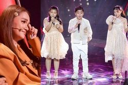 'Giọng hát Việt nhí 2019': Hương Giang khóc nức nở khi phải loại học trò