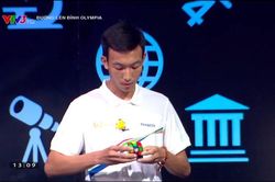 Nam sinh Hà Nội lập kỷ lục xoay rubik nhanh nhất Olympia ở 12 giây 30