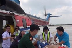 Trực thăng lại bay xuyên đêm cứu chiến sỹ đảo Sơn Ca