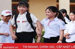 Những khoảnh khắc vui tươi ngày tựu trường của học sinh Hà Tĩnh