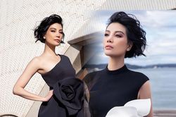 Vũ Cẩm Nhung phô diễn thần thái ngút ngàn trong những tone màu thời trang kinh điển