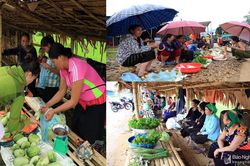 Về khu chợ 'người bán nhiều hơn kẻ mua' ở miền Tây xứ Nghệ