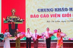 Chung khảo hội thi báo cáo viên giỏi quận Bắc Từ Liêm