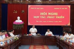 Bạc Liêu - Hà Nội trao đổi kinh nghiệm, hợp tác và phát triển