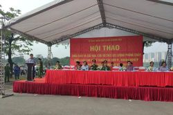 Hội thao nghiệp vụ PCCC&CNCH cho lực lượng PCCC cơ sở quận Hoàng Mai