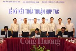 Ban Kinh tế Trung ương ký hợp tác với Đại học Quốc gia Hà Nội và Đại học Quốc gia TP. Hồ Chí Minh
