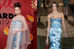 Thanh Hằng nói gì khi bị tố mặc váy đạo nhái nhà mốt quốc tế?