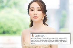 'Tiểu tam' Quỳnh Nga đăng status kêu gọi mọi người hãy thức tỉnh vì 'ngôn tình chỉ có trên phim'