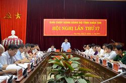 Hội nghị Ban Chấp hành Đảng bộ tỉnh lần thứ 17