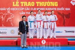 Đồng Nai giành 3 HCĐ Giải vô địch Cúp các câu lạc bộ mạnh karate quốc gia 2019