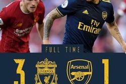 Thắng tưng bừng Arsenal, Liverpool độc chiếm ngôi đầu Ngoại hạng Anh