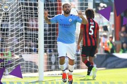Man City thắng đậm Bournemouth, vươn lên ngôi nhì Ngoại hạng Anh