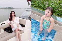 Vợ cũ Việt Anh ngày càng đẹp sắc sảo, đi du lịch Ngọc Mon cũng không quên 'dìm hàng' nhóc Cá