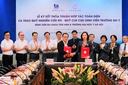 Trường Đại học Y Hà Nội và Bệnh viện Tâm Anh hợp tác toàn diện để nâng cao chất lượng chăm sóc sức khỏe nhân dân