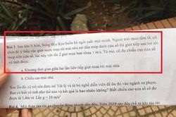 Đề kiểm tra vật lý bắt trend 'cực mặn': Song Hye Kyo buồn bã đi cafe trời mưa và tính khoảng thời gian hai giọt mưa rơi liên tiếp?