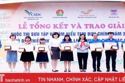Hà Tĩnh đạt giải B sưu tập tem về chủ đề 'Thiếu nhi làm theo Di chúc Bác'