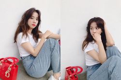 Chỉ đơn giản là hình chụp vội sau hậu trường với áo thun, quần jeans thôi mà Jisoo vẫn xinh như mộng