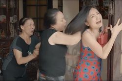 Cảnh mẹ chồng đánh con dâu gây ức chế trong 'Hoa hồng trên ngực trái'