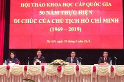 Di chúc của Chủ tịch Hồ Chí Minh vẫn là ánh sáng soi đường, là niềm tin tất thắng cho sự nghiệp cách mạng nước ta