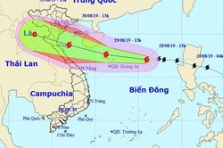 Bão giật cấp 12 hướng tâm vào Thanh Hóa - Quảng Bình, nhiều tỉnh sắp mưa lớn