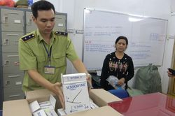 Thu nhiều sản phẩm nghi làm giả trên địa bàn Thành phố Hồ Chí Minh