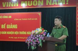 Bế giảng lớp bồi dưỡng nghiệp vụ khám nghiệm hiện trường