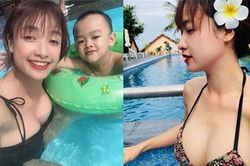 Lê Bê La lần đầu diện áo tắm khoe body chuẩn sau thời gian 'kín cổng cao tường'