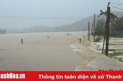Huyện Thạch Thành: Mưa lớn gây gập lụt, chia cắt nhiều tuyến giao thông