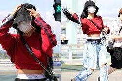 Hwasa (Mamamoo) hứng gạch đá vì diện thời trang khoe nội y ra sân bay
