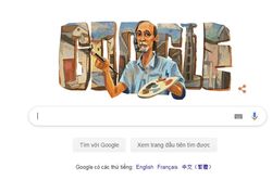 Google Doodle vinh danh 99 năm ngày sinh họa sĩ Bùi Xuân Phái