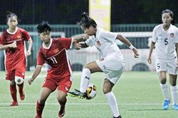 Giải BĐ nữ U15 quốc tế 2019: Việt Nam thua đậm Myanmar