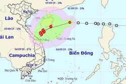 Áp thấp nhiệt đới khả năng thành bão uy hiếp Quảng Trị - Quảng Ngãi