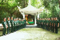 Hành quân về nguồn, tri ân tại Khu di tích Chiến khu D