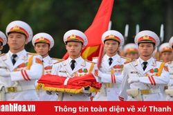 Nghi lễ thượng cờ ngày Quốc khánh 2/9 ở Lăng Chủ tịch Hồ Chí Minh