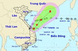 Áp thấp nhiệt đới quay ngược ra biển và suy yếu thành vùng áp thấp