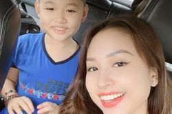 Bất ngờ ngoại hình lớn phổng phao ở tuổi lên 10 của con trai Vân Hugo