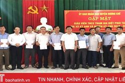 Hương Khê cử 12 giáo viên biệt phái tại 2 địa bàn Kỳ Anh