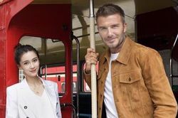 Angelababy sánh đôi bên David Beckham